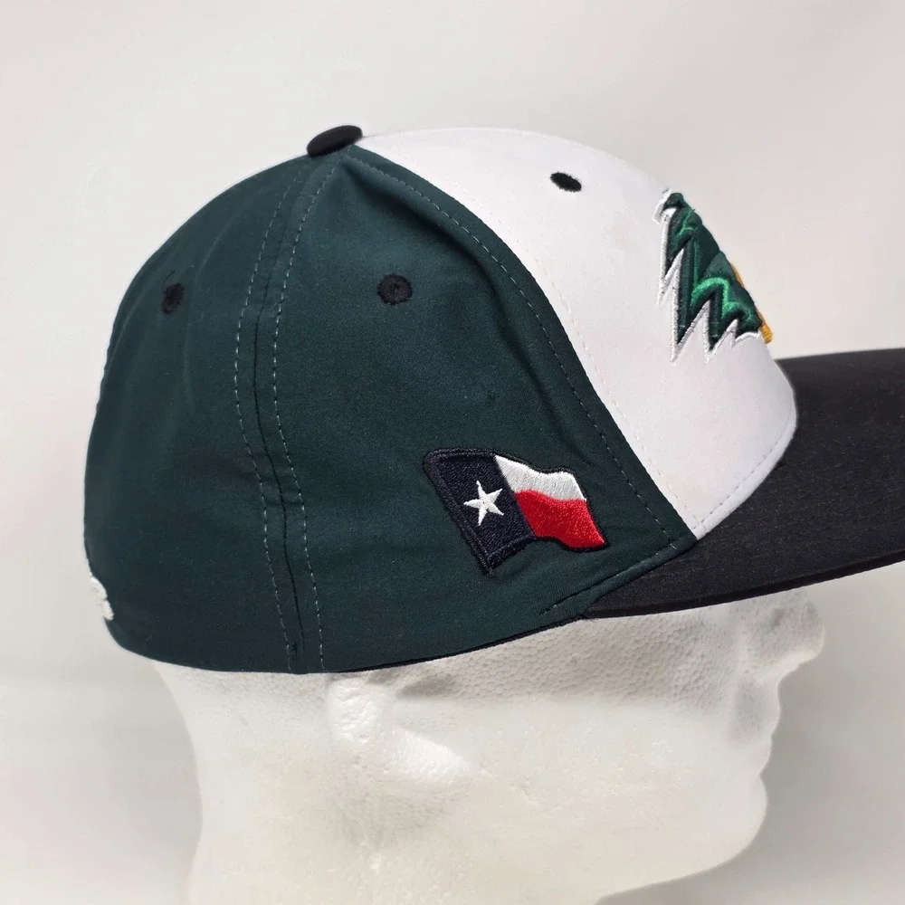 Zephyr Z-Fit Size Small Texas Patch Ducks‎ Hat Cap Green/White Embroidered Logo